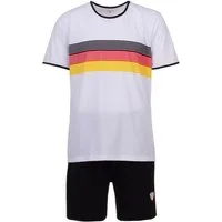 Henry Terre Schlafanzug Freizeit-Set T-Shirt/ Short Deutschland Flagge
