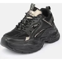 Buffalo Yuno one Plateausneaker Halbschuh, Schnürschuh, Retro-Sneaker mit Memory Foam Innensohle
