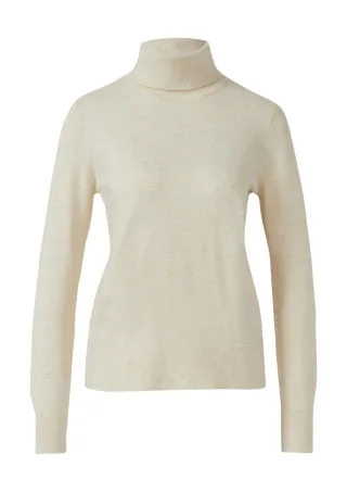 s.Oliver Red Label - Lässiger Rollkragenpullover beige - Gr. - 40