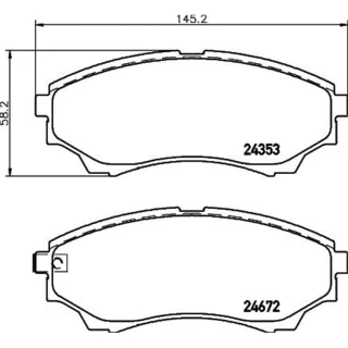 Hella Bremsbel?ge vorne Ford Ranger Mazda Bt-50