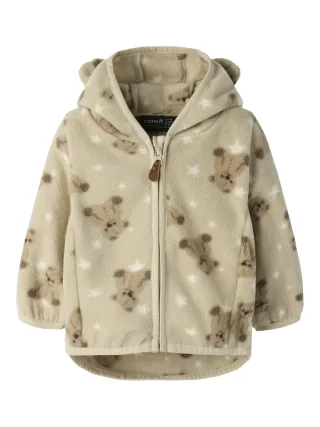 NAME IT - NBNMEEKO FLEECE JACKET AOP Peyote - Gr. - 74
