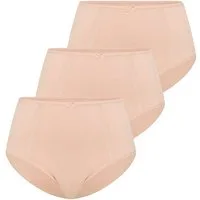 YSABEL MORA Taillenslip (3er Pack) Spitze, elastisch, weich, formend, Baumwollmix