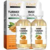 P-Beauty Cosmetic Accessories Gesichtsserum Kurkuma Serum Hyperpigmentation Pigmentflecken Entferner Bio Vegan, 2-tlg.