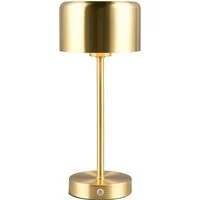 Reality Leuchten LED Tischleuchte JEFF, Dimmfunktion, USB-Ladefunktion, LED fest integriert, Warmweiß, Akku Tischlampe mit USB-C Anschluss, Touchdimmer 4 Stufen, Höhe 30cm