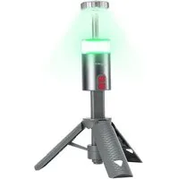shop'n smile ideoon LED Baustrahler Outdoor Mobiler Akku Strahler mit Stativ dimmbar RGB 180° schwenkbar, LED, Akku 6000mAh, Stativ 32–115 cm, Powerbank, Aufstell-&Hängefunktion