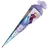 Roth Schultüte Disney Frozen, 100 cm, eckig, Tüllverschluss, Roth-Spitze