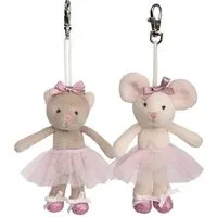 Bukowski Kuscheltier Bukowski Schlüsselanhänger Maus Antonia mit Tutu Kleid 10 cm