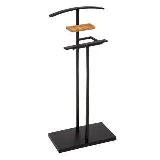 Kleiderständer, Schwarz, Naturmaterialien, 22.2x114.2x44.8 cm, Garderobe, Garderobenständer