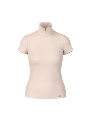 Marc Cain Additions - Uni T-Shirt mit Kurzarm magnolia - Gr. - 44