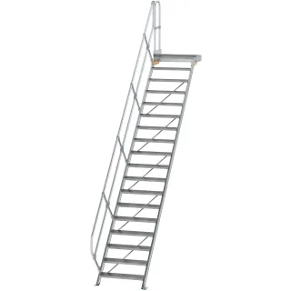 Munk Treppe mit Plattform 45° Stufenbreite 800 mm - 600458