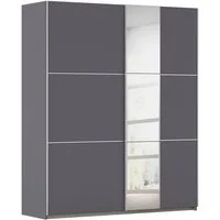 OTTO home Kleiderschrank Mehrzweckschrank Aktenschrank Möbel Mietswohnung TOPSELLER ASTANA (3 Ausstattungen BASIC/CLASSIC/PREMIUM (inkl. SOFT-CLOSE-FUNKTION) mit 3 Spiegelelementen, Metallgriffleisten alufarbig MADE IN GERMANY