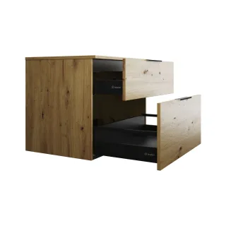 Burgbad Waschtischunterschrank Eqio 619x800x550 Eiche Dekor Urban, WXXH080F5662 WXXH080F5662