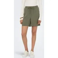 ONLY Shorts ONLSIESTA MW PULL-UP LIN BL SHORTS NOOS loose fit, Jersey, Viskosemischung, elastischer Bund, unifarben