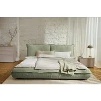 TOM TAILOR HOME Polsterbett PILLOW BED – lässiges Bett mit Kopfteil und Bettrahmen in Kissenform, besonders niedrige Optik – Bettrahmen mit abnehmbarem Bezug