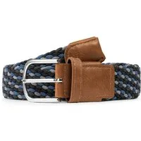 Indicode Stoffgürtel Herren Anders Gürtel Canvas Belt (1-St., 1) Elastischer Flechtgürtel - Stoffgürtel, dehnbarer Gürtel ohne Löcher