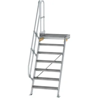 Munk Treppe mit Plattform 60° Stufenbreite 800 mm - 600387