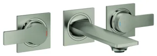 GROHE 3-Loch-Waschtisch-Wandbatterie Allure 20189_2 für 29025 Ausl. 150mm satin steel, 20189MS2 20189MS2