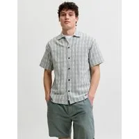 Jack & Jones Kurzarmhemd JPRBLUTIAGO STRUCTURE SS RESORT SHIRT SN Baumwolle, locker geschnitten