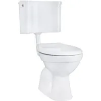 Belvit Tiefspül-WC BV-SW4001-T+BV-AP2001-SET, Belvit WC Set Taharet Bodenabgang mit Bidet Funktion, Softclose
