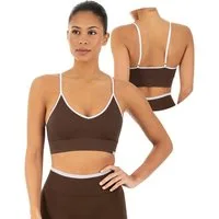 Smilodox Sport-BH Yari, Fitness- BH Damen, Shaped Fit, Bra mit Rippstruktur, Gym Rippstruktur, verstellbare Träger, Shaped Fit, weiches Material