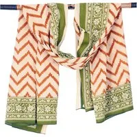 Guru-Shop Sarong Leichter Pareo Schal, Sarong, handbedrucktes..