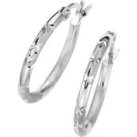 Firetti Paar Creolen Schmuck Geschenk Silber 925 Ohrschmuck Ohrringe Diamantierung