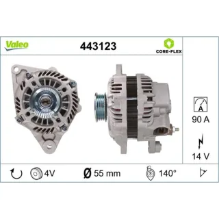 Valeo Lichtmaschine 90A Smart Forfour Fortwo 443123