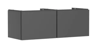 Hansgrohe Waschtischunterschrank Xilesa E 1360x550mm 2SK Ko.AWT/AWT ge Schiefergrau matt, 54268760 54268760