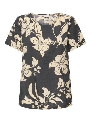 JDY - JDYTROYA LIFE S/S O-NECK TOP WVN DIA - Gr. - M