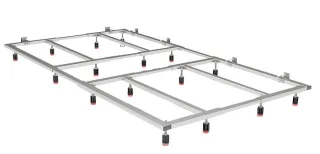 Fiora Montagegestell für Silex Duschwannen, für Duschwannenlänge von 101 bis 150 cm SOP150