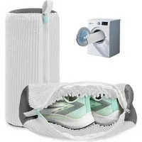 Blusmart Wäschesack Schuhwaschbeutel Waschmaschine, Wiederverwendbar (Automatische Reinigung, Plüsch Wäschesack, 2 St., 360° Reinigungsflusen), Für Schuhe, Sneaker, Tennisschuhe