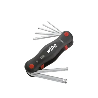 Wiha Multitool PocketStar Sechskant-Kugelkopf MagicRing 7-teilges Set mit SB-Aufhänger - 5 Stück - 23033