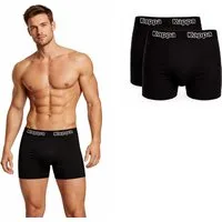 Kappa Boxershorts Kappa Boxershorts Sets Unterhosen Slip Toledo 2x Schwarz / Schwarz
