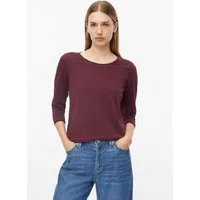 s.Oliver 3/4-Arm-Shirt T-Shirt T-Shirt mit Rollkante im Relaxed Fit