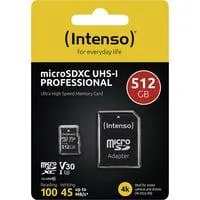 UHS-I Professional 512 GB microSDXC, Speicherkarte schwarz, UHS-I U3, Class 10