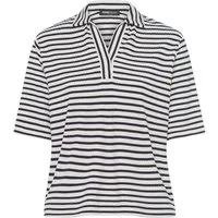 FRANK WALDER T-Shirt in gerippter Optik