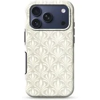 OnlyWow Handyhülle Magsafe für Apple iPhone 17 Pro Barock - Muster - Beige, Handy Case, Hardcase, Stoßfest, Bumper Case
