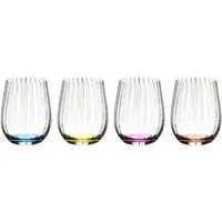 RIEDEL THE WINE GLASS COMPANY Longdrinkglas Gläser-Set Tumbler Optical Happy O (4-teilig)