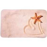 Sanilo Badematte Sandy, 50 x 80 cm, sehr weich, rutschfest, waschbar und schnelltrocknend, 100% Polyester