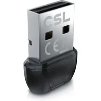 CSL BT USB Stick Nano, BT5.3 Adapter / Dongle, Empfänger & Sender Bluetooth-Adapter USB zu USB Typ A, Plug&Play, Auto-Reconnect, bis 20 m, bis 7 Geräte, 3 Mbit/s