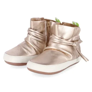 Tip Toey Joey Barfuß-Stiefel RIDGEY - Gr. 19 - Gold - Leder und Synthetik