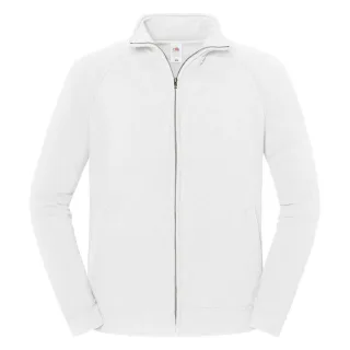 Fruit of the Loom - "Iconic Premium" Sweatjacke für Herren/Damen Unisex (Weiß)