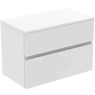 Ideal Standard Waschtischunterschrank Finesse o.Ausschnitt 802x440x558mm 2 Auszüge Weiss matt, E3423 E3423Y1