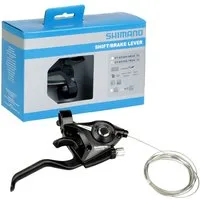 Shimano Schaltung Acera ST-EF500 Schalthebel / Bremshebel Rechts, 7-fach 2 Finger EZ-Fire Plus V-Brake mechanische Scheibenbremse MTB
