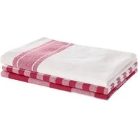 OTTO home Geschirrtuch Ravven, (Set, 3-tlg., 3er Set), 100 % Baumwolle, 70 × 50 cm, 3er-Set, Farbauswahl, Karo, Streifen