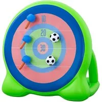 Bestway Spiel Fußball Dartscheibe Backyard Bullseye 157x107x157cm, mit 2 Fußbällen und 2 auflblasbaren Äxten