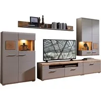 Innostyle Wohnwand FUN PLUS II, (5-St), inkl. LED-Beleuchtung