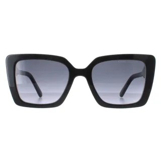Marc Jacobs MARC 733/S 807 9O glÃ¤nzende schwarze dunkelgraue Sonnenbrille mit Farbverlauf