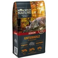 Dehner Wild Nature Unterholz Senior Wildschwein, 1.5 kg, getreidefrei Wildschwein, Trockenfutter für: Katze, Trockenfutter für ältere Katzen