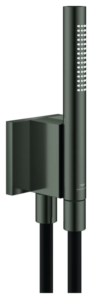 GROHE Handbrause-Set Rainshower Aqua Stick, 105006 2 Stahl 9,5 l/min satin graphite, 105006MG00 105006MG00